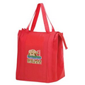 Insulated Non-Woven Grocery Bag w/Insert and Full Color (13"x10"x15") - Color Evolution